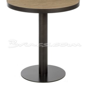 Mesa ksar redonda roble y hierro Mesa ksar redonda roble y hierro