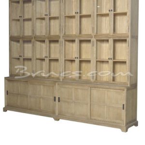 Vitrina pilos pino antiguo natural