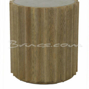 Mesa auxiliar etilo roble antiguo y piedra Mesa auxiliar etilo roble antiguo y piedra