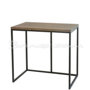 Escritorio roble y hierro Escritorio roble y hierro