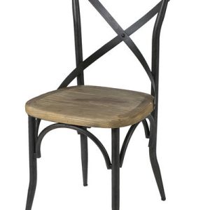 Silla quebec hierro y pino de douglas natural Silla quebec hierro y pino de douglas natural