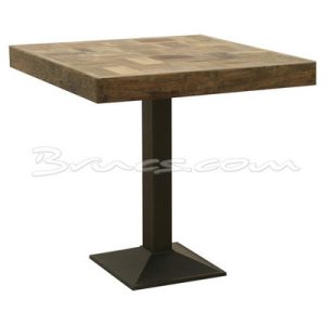 Mesa comedor check olmo natural y hierro Mesa comedor check olmo natural y hierro