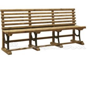 Banco downtown pino natural y hierro l