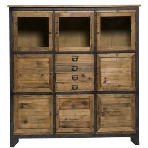 Vitrina mys  pino y hierro Vitrina mys  pino y hierro