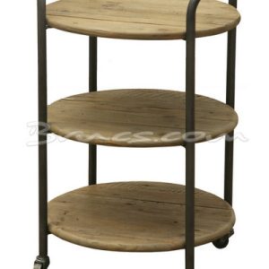 Carrito ardenas hierro y pino