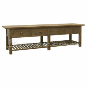 Mostrador gallo gr. pino envejecido