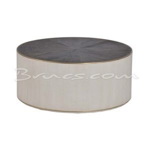 Mesa auxiliar yukon blanca, roble y latón gr. Mesa auxiliar yukon blanca, roble y latón gr.