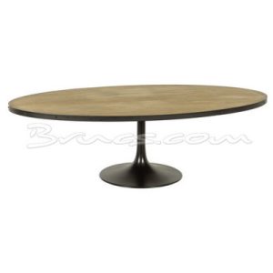Mesa comedor  lady oval roble y hierro Mesa comedor  lady oval roble y hierro