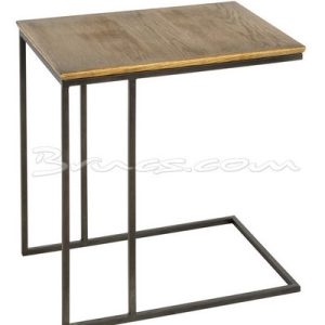 Mesa auxiliar sval roble y hierro Mesa auxiliar sval roble y hierro
