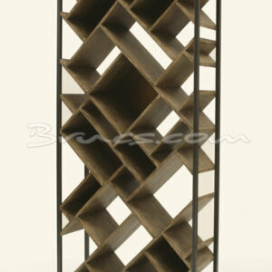 Estantería  botellero maine roble y hierro Estantería  botellero maine roble y hierro