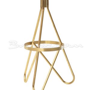 Taburete birken roble y hierro dorado Taburete birken roble y hierro dorado