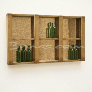 Estantería groot  botellero roble  pared c/ fondo Estantería groot  botellero roble  pared c/ fondo