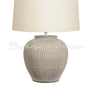 Lámpara ridge cerámica blanca sin pantalla