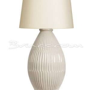 Lámpara ridge ceramica blanca sin pantalla Lámpara ridge ceramica blanca sin pantalla