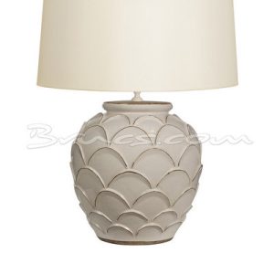 Lámpara escamas cerámica blanca sin pantalla Lámpara escamas cerámica blanca sin pantalla