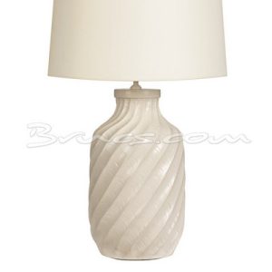 Lámpara lechaina cerámica blanca sin pantalla