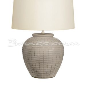 Lámpara neochori cerámica blanca c/ cuadros sin p