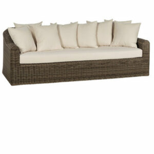 Sofá 3 pzas. nápoles kubu sintético c/cojines