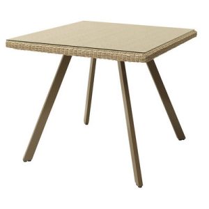 Mesa comedor maya kubu sintético patas aluminio Mesa comedor maya kubu sintético patas aluminio