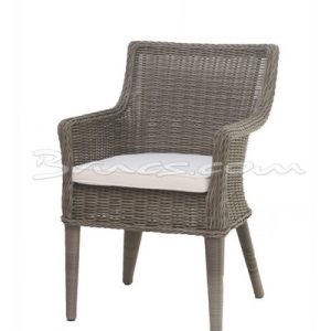 Silla con brazos safi con cojín kubu sintético Silla con brazos safi con cojín kubu sintético