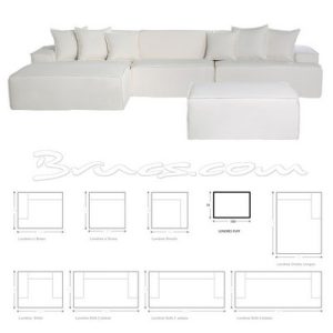 Módulo puff londres tela cliente 3,00 mt Módulo puff londres tela cliente 3,00 mt