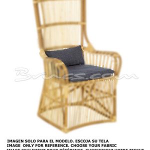 Cojín asiento y riñonera silla con brazos bocaray Cojín asiento y riñonera silla con brazos bocaray
