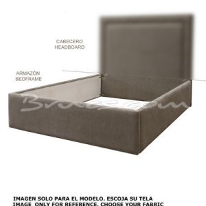 Armazón cama para colchon 160 cm. tela  4,2 mt Armazón cama para colchon 160 cm. tela  4,2 mt