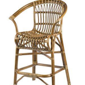 Taburete padron rattan antique