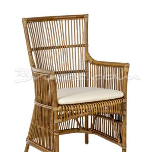 Silla con brazos muros rattan antique c/ cojín Silla con brazos muros rattan antique c/ cojín