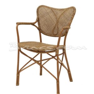 Silla con brazos arcade rattan antique