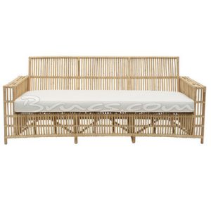 Sofá isabela rattan natural c/ asiento rabat marfi Sofá isabela rattan natural c/ asiento rabat marfi