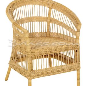 Silla con brazos dorf rattan y tejido natural Silla con brazos dorf rattan y tejido natural
