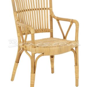 Silla con brazos criso bambú y rattan natural Silla con brazos criso bambú y rattan natural