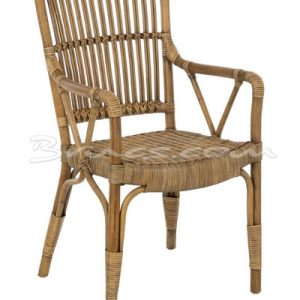 Silla con brazos criso bambú y rattan antique