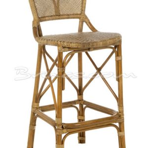 Taburete arcade rattan y tejido natural Taburete arcade rattan y tejido natural