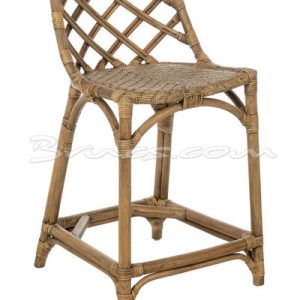 Taburete vitacora rattan y tejido natural