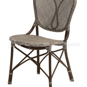 Silla arcade rattan color gris