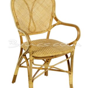 Silla con brazos gijón rattan color natural Silla con brazos gijón rattan color natural