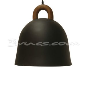 Lámpara bell teka y fibra Lámpara bell teka y fibra