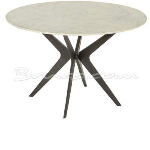 Mesa comedor goha red.mármol c/ patas hierr Mesa comedor goha red.mármol c/ patas hierr