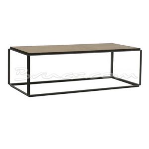 Mesa centro qiao rectanguar roble y hierro Mesa centro qiao rectanguar roble y hierro