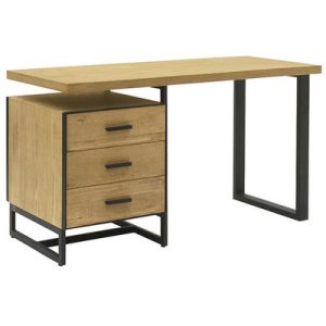 Escritorio rigil roble y hierro