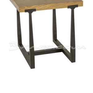 Mesa rincón golf roble y hierro Mesa rincón golf roble y hierro