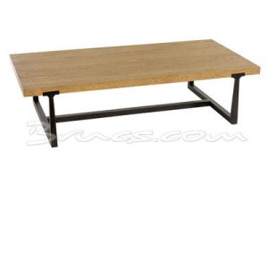 Mesa centro golf roble y hierro Mesa centro golf roble y hierro