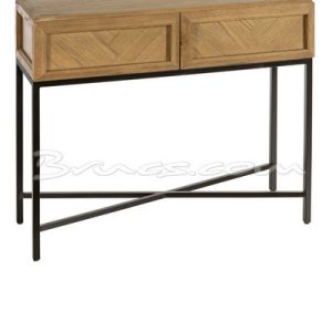 Consola divide-s roble y hierro con 2 cajones Consola divide-s roble y hierro con 2 cajones