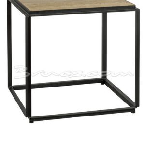 Mesa rincón qiao roble y hierro Mesa rincón qiao roble y hierro