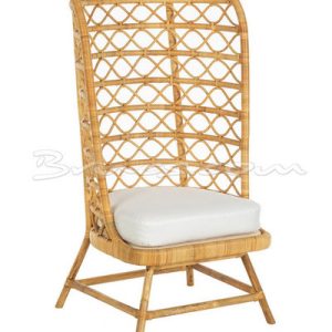 Butaca uganda rattan y tejido natural respaldo alt