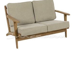 Sofá 2 plazas sungai estructura roble c/ cojín