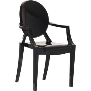 Sillón medallón negro Sillón medallón negro