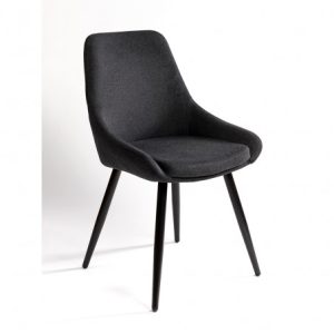 Silla gris tapizada Silla gris tapizada